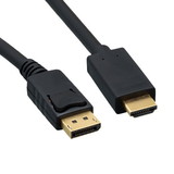 CableWholesale 10H1-64110 DisplayPort to HDMI Cable, DisplayPort Male to HDMI Male, 10 foot