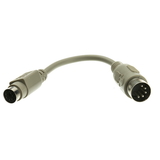 CableWholesale 10I5-012HF PS/2 to AT Keyboard Adapter, MiniDin6 (PS/2) Female to Din5 (AT) Male, 6 inch
