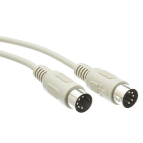 CableWholesale 10I5-02106 AT Keyboard Cable, Din5 Male, 5 Conductor, Straight, 6 foot