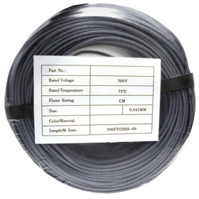 CableWholesale 10K4-02212BF Security/Alarm Wire, Gray, 22/2 (22AWG 2 Conductor), Stranded, CMR / In-wall rated, Coil Pack, 500 foot