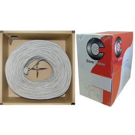 CableWholesale 10K5-04212SF Security/Alarm Wire, Gray, 18/4 (18AWG 4 Conductor), Stranded, CMR / Inwall rated, Pullbox, 500 foot