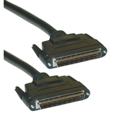 CableWholesale 10P2-39103 SCSI III LVD cable, Black, HPDB68 (Half Pitch DB68) Male, 34 Twisted Pairs, 3 foot