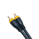 CableWholesale 10R2-71112 High Quality Composite Video Cable, RCA Male, Gold-plated Connectors, blue, 12 foot