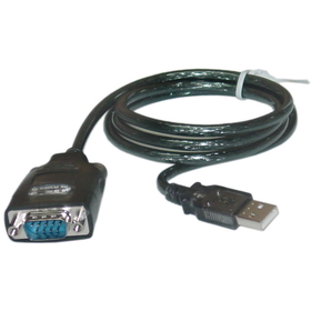 CableWholesale 10U1-06103 USB to Serial Adapter Cable, USB Type A Male to DB9 Male, 3 foot