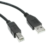 CableWholesale 10U2-02203BK USB 2.0 Printer/Device Cable, Black, Type A Male to Type B Male, 3 foot