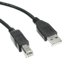 CableWholesale 10U2-02215BK USB 2.0 Printer/Device Cable, Black, Type A Male to Type B Male, 15 foot