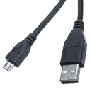 CableWholesale 10U2-03100.5BK Micro USB 2.0 Cable, Black, Type A Male / Micro-B Male, 6 inch