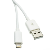 CableWholesale 10U2-05101.5WH Apple Lightning Authorized White iPhone, iPad, iPod USB Charge and Sync Cable, 1.5 foot