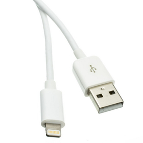 CableWholesale 10U2-05106WH Apple Lightning Authorized White iPhone, iPad, iPod USB Charge and Sync Cable, 6 foot