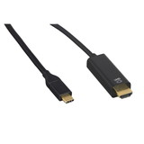 CableWholesale 10U2-34003 USB-C High Definition Video Cable, USB-C from device to HDMI 4K on TV, 3 foot