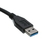 CableWholesale 10U3-02103EBK USB 3.0 Extension Cable, Black, Type A Male / Type A Female, 3 foot