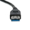 CableWholesale 10U3-02103EBK USB 3.0 Extension Cable, Black, Type A Male / Type A Female, 3 foot