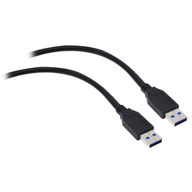 CableWholesale 10U3-02110BK USB 3.0 Cable, Black, Type A Male / Type A Male, 10 foot