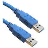 CableWholesale 10U3-02110 USB 3.0 Cable, Blue, Type A Male / Type A Male, 10 foot