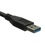 CableWholesale 10U3-03103BK Micro USB 3.0 Cable, Black, Type A Male to Micro-B Male, 3 foot