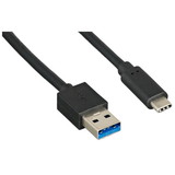 CableWholesale 10U3-31200.5 USB 3.2 Gen 2x1 Type A  to C Cable - 10 Gigabit, 0.5 meter (1.64ft)