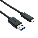 CableWholesale 10U3-32001 USB 3.2 Gen 1x1 Type A male  to C male Cable - 5 Gigabit, 1 foot