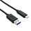 CableWholesale 10U3-32001 USB 3.2 Gen 1x1 Type A male  to C male Cable - 5 Gigabit, 1 foot