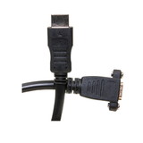 CableWholesale 10V3-12201 HDMI Extension Cable, High Speed with Ethernet, HDMI-A male to Panel Mount HDMI-A female , 4K @ 30Hz, 1 foot