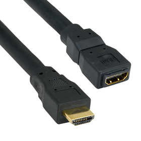 CableWholesale 10V3-41203 HDMI Extension Cable, High Speed with Ethernet, HDMI Male to HDMI Female, 24AWG, 3 foot