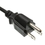 CableWholesale 10W1-01203 Computer / Monitor Power Cord, Black, NEMA 5-15P to C13, 10 Amp, 3 foot