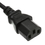 CableWholesale 10W1-02201 Computer / Monitor Power Extension Cord, Black, C13 to C14, 10 Amp, 1 foot