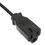 CableWholesale 10W1-05201 Power Cord Adapter, Black, C14 to NEMA 5-15R, 10 Amp, 1 foot