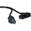 CableWholesale 10W1-06206 Right Angle Computer / Monitor Power Cord, Black, NEMA 5-15P to Right Angle C13, 10 Amp, 6 foot