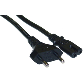 CableWholesale 10W1-13306 European NoteBook Power Cord, Europlug or CE 7/7 to C7, Non-Polarized, VDE Approved, 6 foot