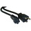 CableWholesale 10W1-15201 Notebook/Laptop Power Cord, NEMA 5-15P to C5, 3 Pin, 1 foot