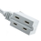 CableWholesale 10W1-39106 6ft 3 Outlet Power Extension Cord, UL/CSA White 16/2