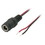 CableWholesale 10W1-42202 DC Power Socket to 22AWG Bare Wire, DC Female to Open Ends, 2 foot