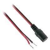 CableWholesale 10W1-42203 DC Power Socket to 22AWG Bare Wire, DC Female to Open Ends, 3 foot