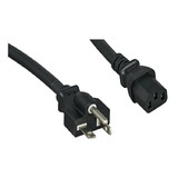 CableWholesale 10W2-01308 Black NEMA 5-20P TO IEC-60320-C13, 14/3, UL Listed, SJT, 8 foot