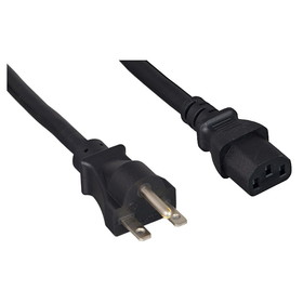 CableWholesale 10W2-01406 Black NEMA 6-15P TO IEC-60320-C13, 14/3, 15 Amp, UL Listed, SJT, 6 foot