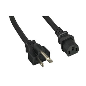 CableWholesale 10W2-01506 Black NEMA 6-20P TO IEC-60320-C13, 14/3, 15 Amp, UL Listed, SJT, 6 foot