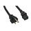 CableWholesale 10W2-01506 Black NEMA 6-20P TO IEC-60320-C13, 14/3, 15 Amp, UL Listed, SJT, 6 foot