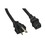 CableWholesale 10W2-01515 Black NEMA 6-20P TO IEC-60320-C13, 14/3, 15 Amp, UL Listed, SJT, 15 foot