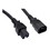 CableWholesale 10W2-07103 Power Cord, C14 to C15 , 14AWG, 15 Amp, UL SJT, Black, 3 foot