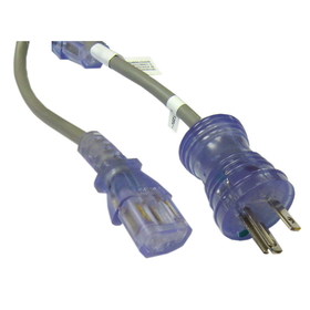 CableWholesale 10W2-51306 Hospital Grade, Green Dot, Power Cord, Nema 5-15 to C13, 16 AWG, SJT, 13 Amp / 125 Volt, 6 Foot