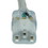 CableWholesale 10W2-51515 Hospital Grade, Green Dot, Power Cord, Nema 5-15 to C13, 14 AWG, SJT, 15 Amp / 125 Volt, 15 Foot