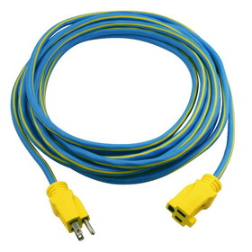 CableWholesale 10W3-66125 Outdoor Power Extension Cord, SJTW 14 AWG * 3C / 15 Amp, ETL Certified,  25 ft, Blue
