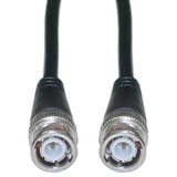 CableWholesale 10X1-01103 BNC RG58/AU Coaxial Cable, Black, BNC Male, Copper Stranded Center Conductor, 3 foot