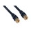CableWholesale 10X2-01112G RG59 F-pin Coaxial Cable with Gold connectors, Black, F-pin Male, 12 foot
