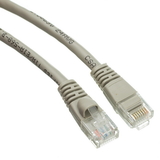 CableWholesale 10X6-02100.5 Cat5e Gray Ethernet Patch Cable, Snagless/Molded Boot, 6 inch