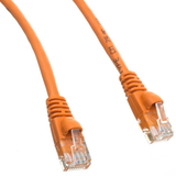 CableWholesale 10X6-03101 Cat5e Orange Ethernet Patch Cable, Snagless/Molded Boot, 1 foot