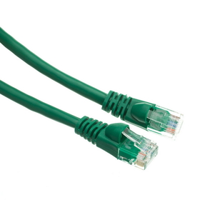 CableWholesale 10X6-05104 Cat5e Green Ethernet Patch Cable, Snagless/Molded Boot, 4 foot