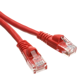 CableWholesale 10X6-07150 Cat5e Red Ethernet Patch Cable, Snagless/Molded Boot, 50 foot