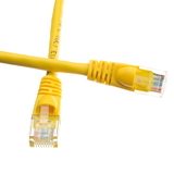 CableWholesale 10X6-08101 Cat5e Yellow Ethernet Patch Cable, Snagless/Molded Boot, 1 foot