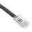 CableWholesale 10X6-12201 Cat5e Black Ethernet Patch Cable, Bootless, 1 foot